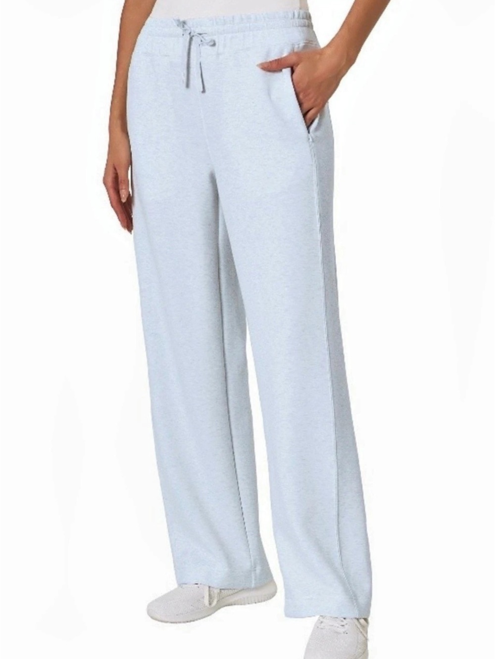 NWT Mondetta Wide Leg High-Rise Tech Active Pants, Light Blue Size XL
